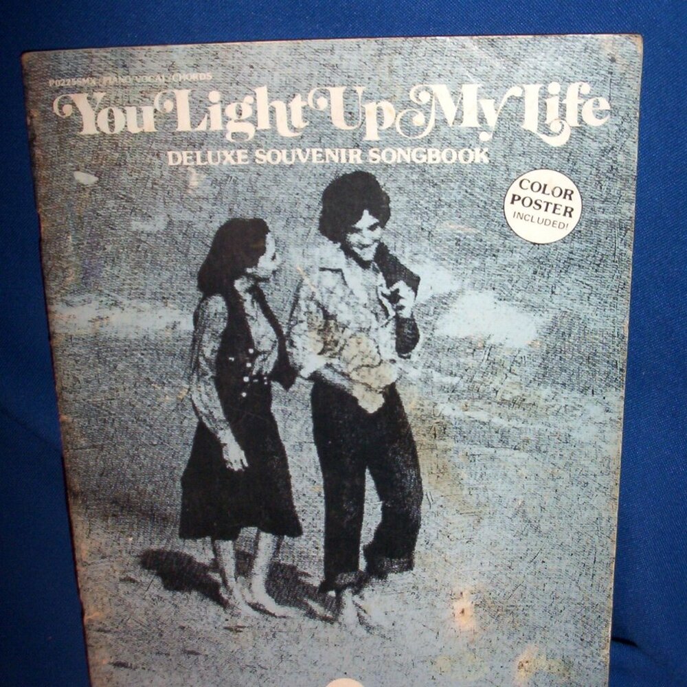 VINTAGE SOUVENIR SONGBOOK FROM THE MOVIE YOU LIGHT UP MY LIFE - 1976
